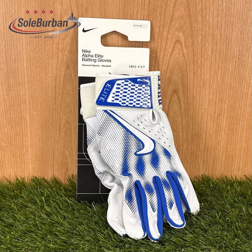 Nike Alpha Elite Batting Gloves (Duke Blue Devils) Mens Size M FB4147-466